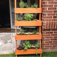 DIY Ladder-Style Upright Herb Planter